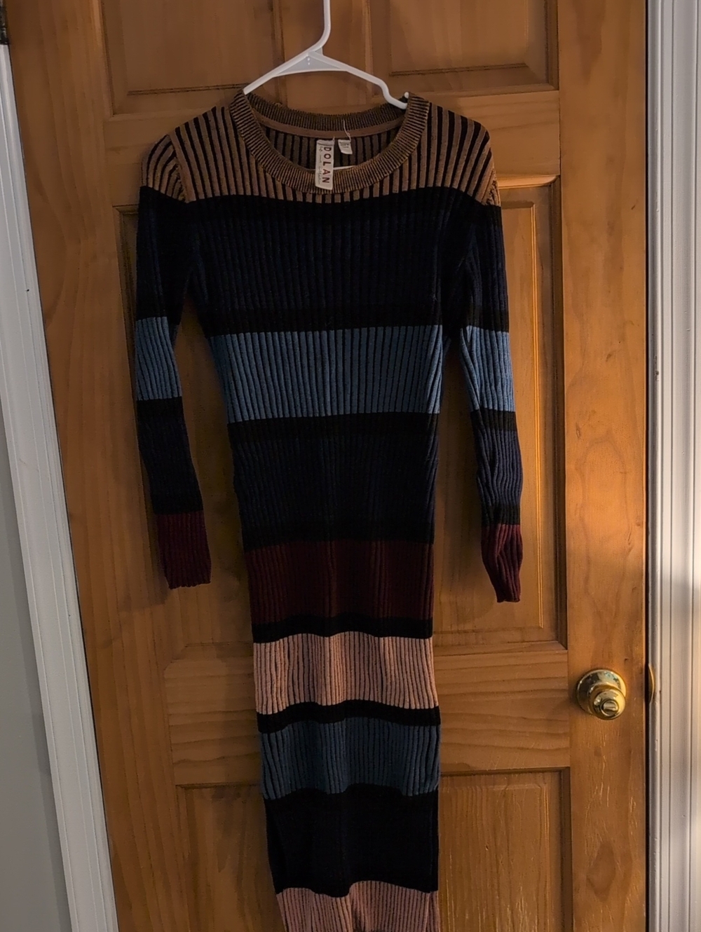 Dolan Size Small Colorblock Knit Maxi Dress